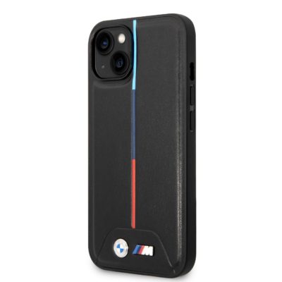 BMW M Tricolor Stripe iPhone 14 Plus Tok Black