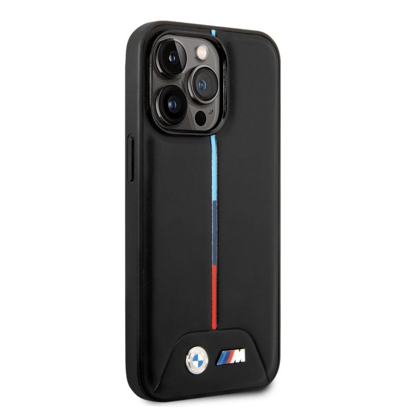 BMW M Tricolor Stripe iPhone 14 Pro Max Tok Black