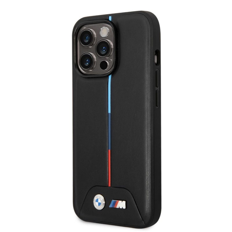 BMW M Tricolor Stripe iPhone 14 Pro Max Tok Black