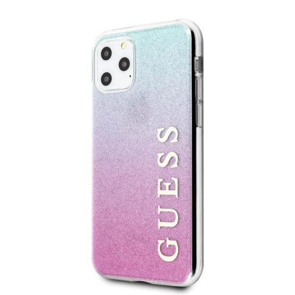 Guess 4G Glitter GUHCN58PCUGLPBL Pink-Blue iPhone 11 Pro Tok