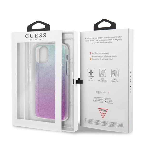 Guess 4G Glitter GUHCN58PCUGLPBL Pink-Blue iPhone 11 Pro Tok