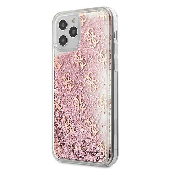 Guess 4G Liquid Glitter Pink iPhone 12/12 Pro Tok