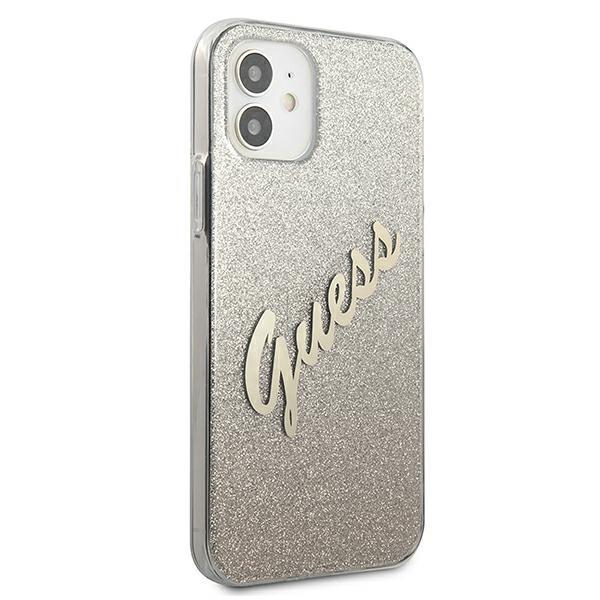 Guess Glitter Gradient Script Gold iPhone 12 Mini Tok