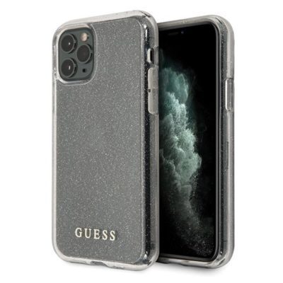 Guess Glitter GUHCN58PCGLSI Silver iPhone 11 Pro Tok