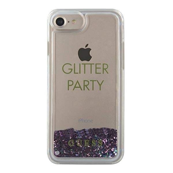 Guess Glitter Liquid Party GUHCP7GLUQPU Purple iPhone 8/7/SE 2020/SE 2022 Tok