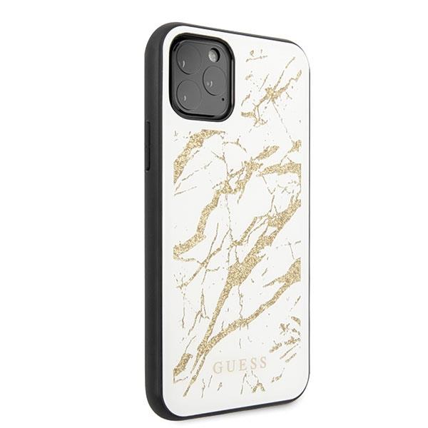 Guess Glitter Marble GUHCN65MGGBK White iPhone 11 Pro Max Tok