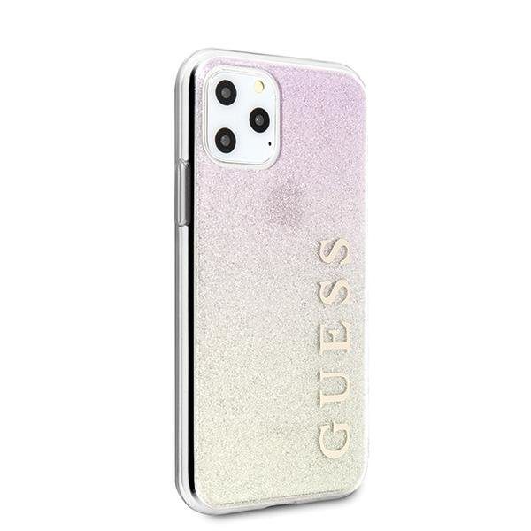 Guess Gradient Glitter GUHCN65PCUGLGPI Pink-Gold iPhone 11 Pro Max Tok