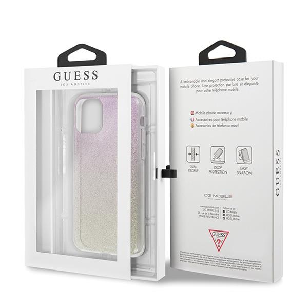 Guess Gradient Glitter GUHCN65PCUGLGPI Pink-Gold iPhone 11 Pro Max Tok