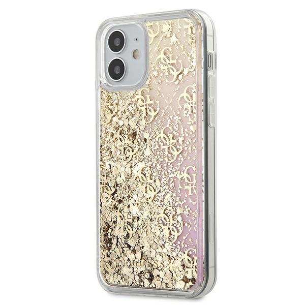 Guess Gradient Liquid Glitter 4G Gold iPhone 12 Mini Tok