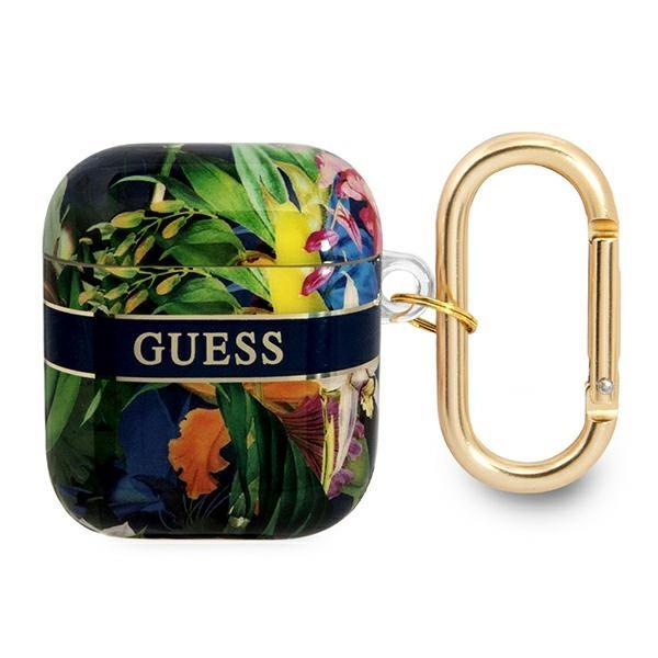 Guess GUA2HHFLB Blue Flower Strap Collection AirPods 1/2 Tok