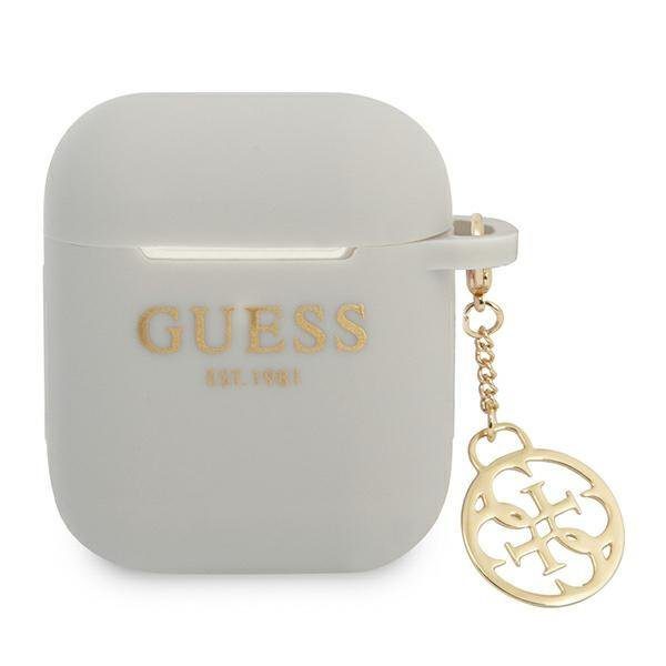 Guess GUA2LSC4EG Grey Silicone Charm 4G Collection AirPods 1/2 Tok