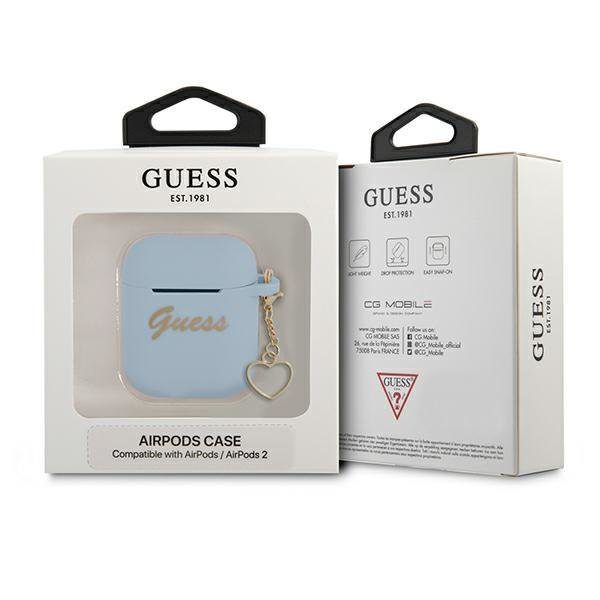 Guess GUA2LSCHSB Blue Silicone Charm Collection AirPods 1/2 Tok