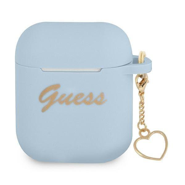 Guess GUA2LSCHSB Blue Silicone Charm Collection AirPods 1/2 Tok