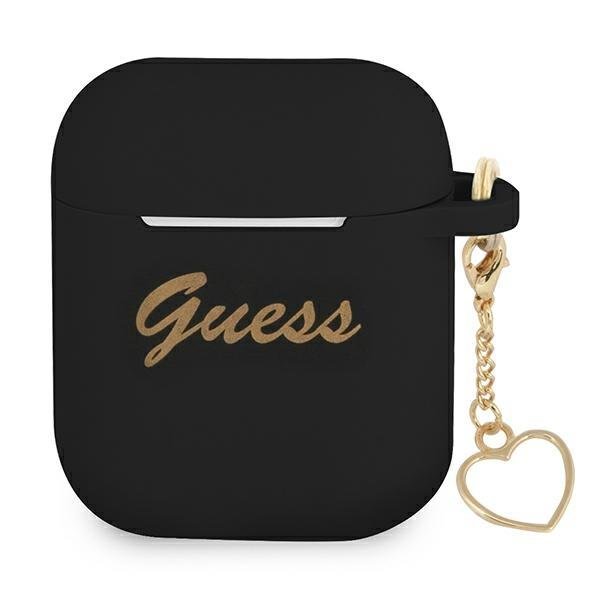 Guess GUA2LSCHSK Black Silicone Charm Collection AirPods 1/2 Tok