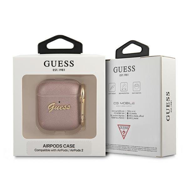 Guess GUA2SASMP 4G Collection Saffiano Pink AirPods 1/2 Tok
