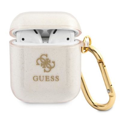 Guess GUA2UCG4GD Gold Glitter Collection AirPods 1/2 Tok