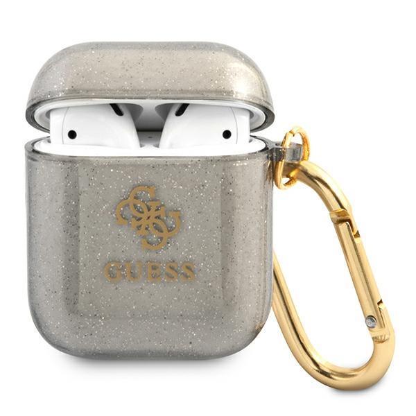 Guess GUA2UCG4GK Black Glitter Collection AirPods 1/2 Tok