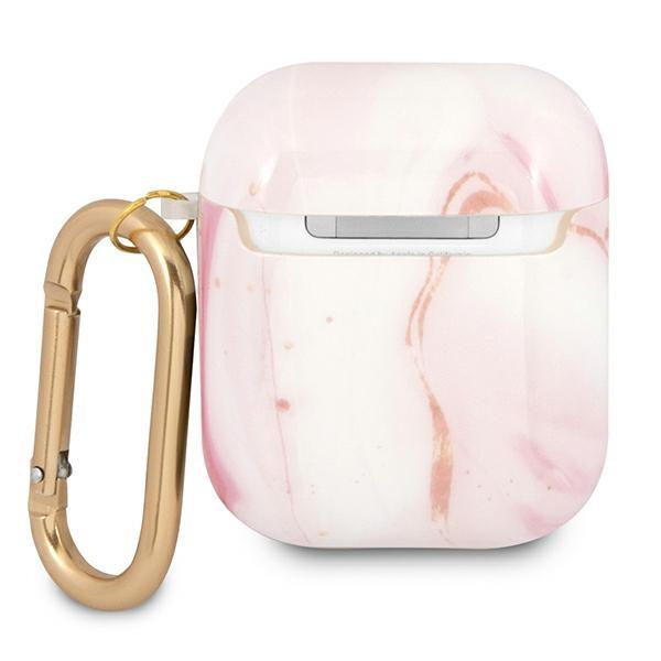 Guess GUA2UNMP Pink Marble Collection AirPods 1/2 Tok