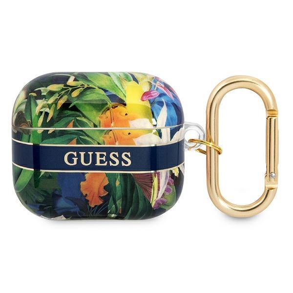 Guess GUA3HHFLB Blue Flower Strap Collection AirPods 3 Tok