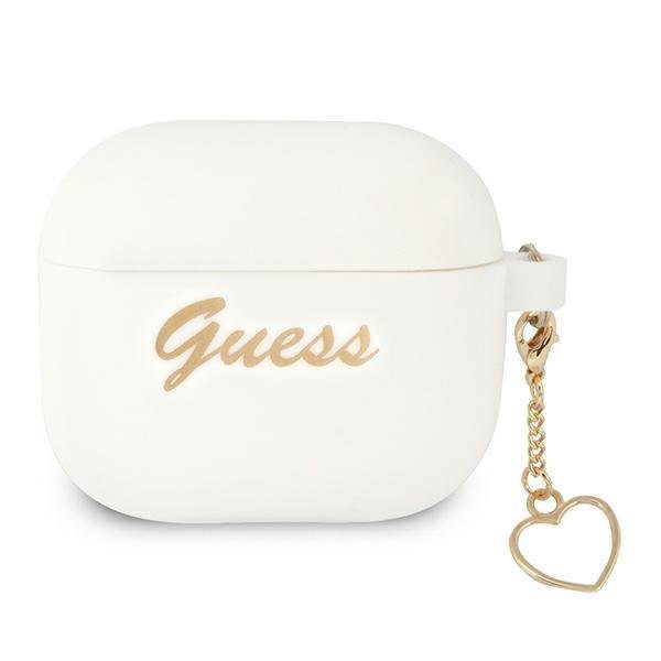 Guess GUA3LSCHSH White Silicone Charm Collection AirPods 3 Tok