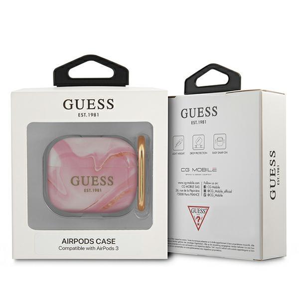 Guess GUA3UNMP Pink Marble Collection AirPods 3 Tok