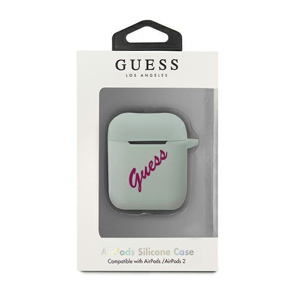 Guess GUACA2LSVSBF Silicone Vintage Fuchsia/Mint AirPods 1/2 Tok