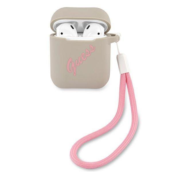 Guess GUACA2LSVSBF Silicone Vintage Pink/Gray AirPods 1/2 Tok