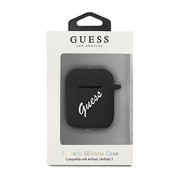 Guess GUACA2LSVSBW Black White Silicone Vintage AirPods 1/2 Tok