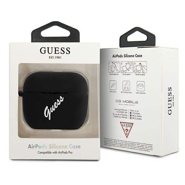 Guess GUACAPLSVSBW Black White Silicone Vintage AirPods Pro Tok