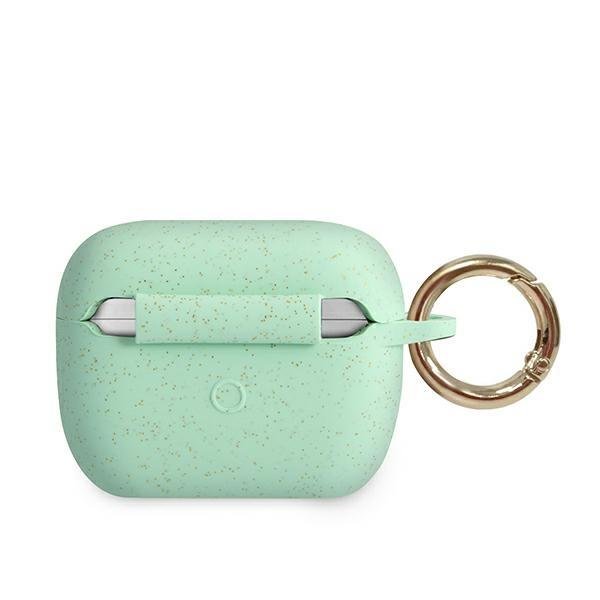 Guess GUACAPSILGLGN Green Silicone Glitter AirPods Pro Tok