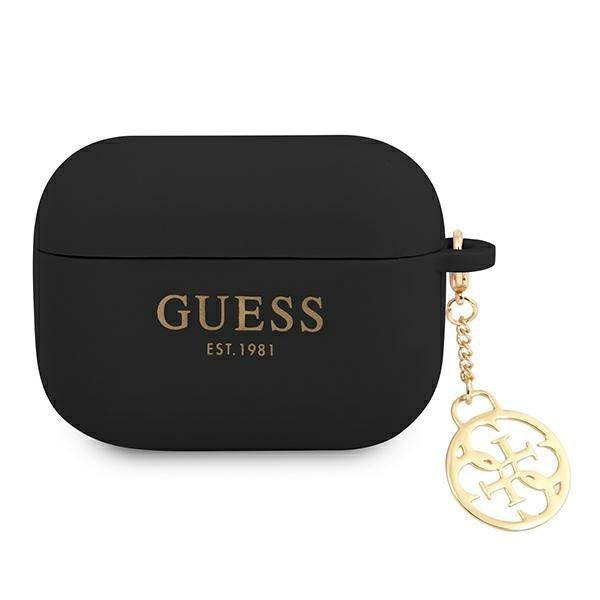 Guess GUAPLSC4EK Black Silicone Charm Collection AirPods Pro Tok