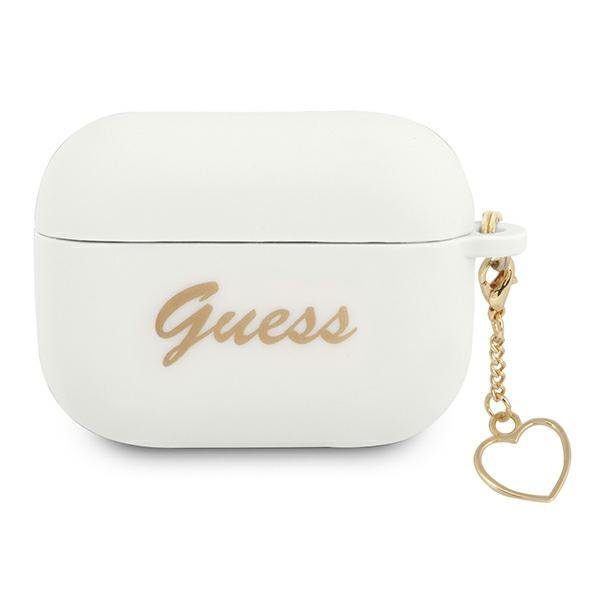 Guess GUAPLSCHSH White Silicone Charm Collection AirPods Pro Tok