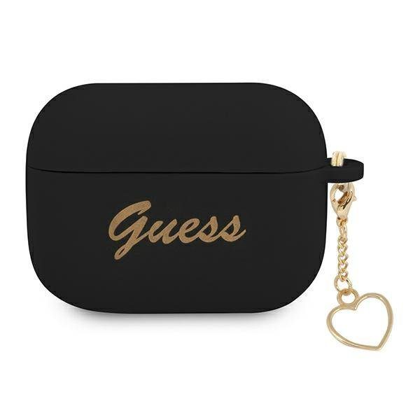 Guess GUAPLSCHSK Black Silicone Charm Collection AirPods Pro Tok