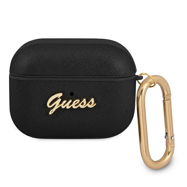 Guess GUAPSASMK 4G Collection Saffiano Black AirPods Pro Tok