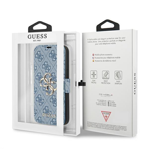 Guess GUBKP13S4GMGBL Blue Book 4G Big Metal Logo iPhone 13 Mini Tok