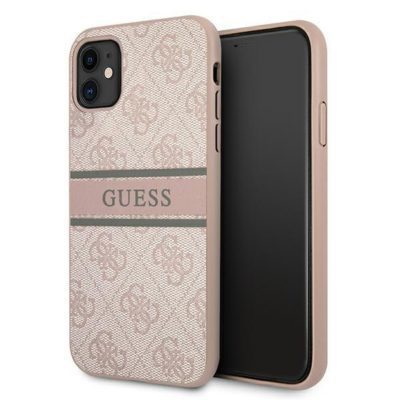 Guess GUHCN614GDPI Stripe Pink iPhone 11 Tok