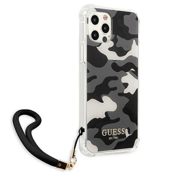 Guess GUHCP12LKSARBK Camo Collection Black iPhone 12 Pro Max Tok