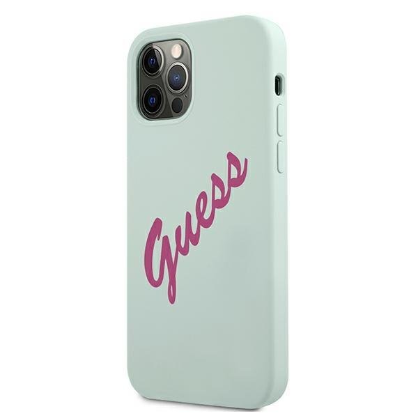 Guess GUHCP12LLSVSBF Silicone Vintage Fuchsia/Mint iPhone 12 Pro Max Tok