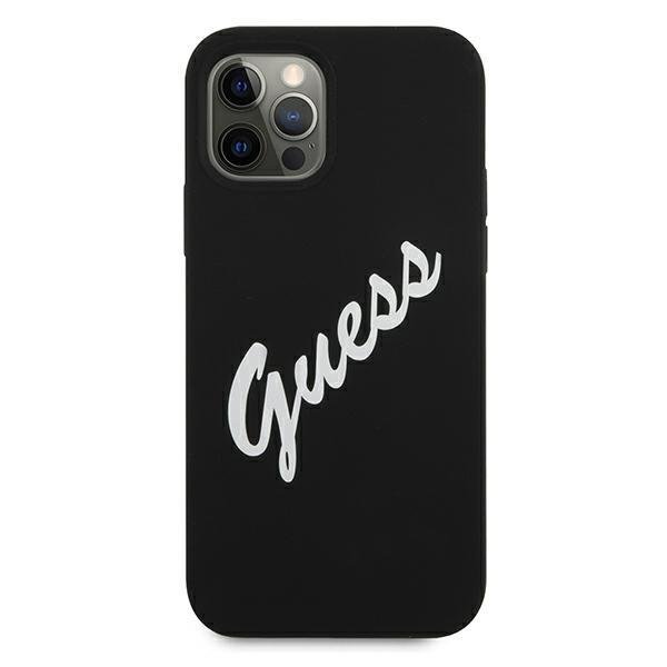Guess GUHCP12LLSVSBW Silicone Vintage Black/White iPhone 12 Pro Max Tok