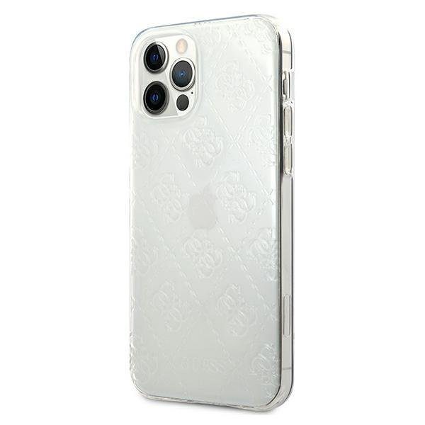 Guess GUHCP12M3D4GTR Transparent 4G 3D Pattern Collection iPhone 12/12 Pro Tok