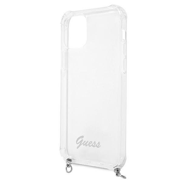 Guess GUHCP12MKC4GSSI Transparent 4G Silver iPhone 12/12 Pro Tok