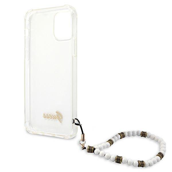 Guess GUHCP12MKPSWH Transparent White Pearl iPhone 12/12 Pro Tok