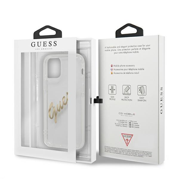 Guess GUHCP12MKSPESI Peony Chain ​​Collection Silver iPhone 12/12 Pro Tok