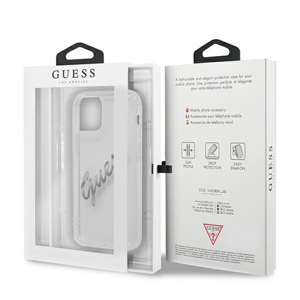 Guess GUHCP12MKTRSVSI Peony Chain ​​Collection Silver iPhone 12/12 Pro Tok