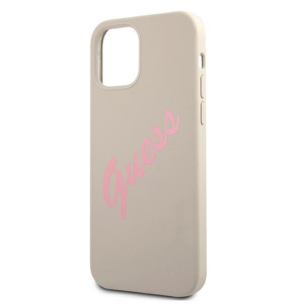 Guess GUHCP12MLSVSGP Silicone Vintage Pink/Gray iPhone 12/12 Pro Tok