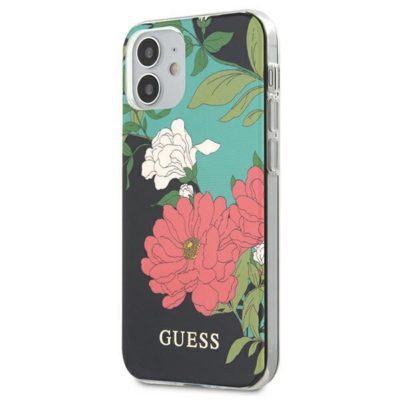 Guess GUHCP12SIMLFL01 Black N°1 Flower Collection iPhone 12 Mini Tok