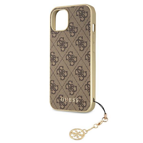 Guess GUHCP13MGF4GBR Charms Brown iPhone 13 Tok