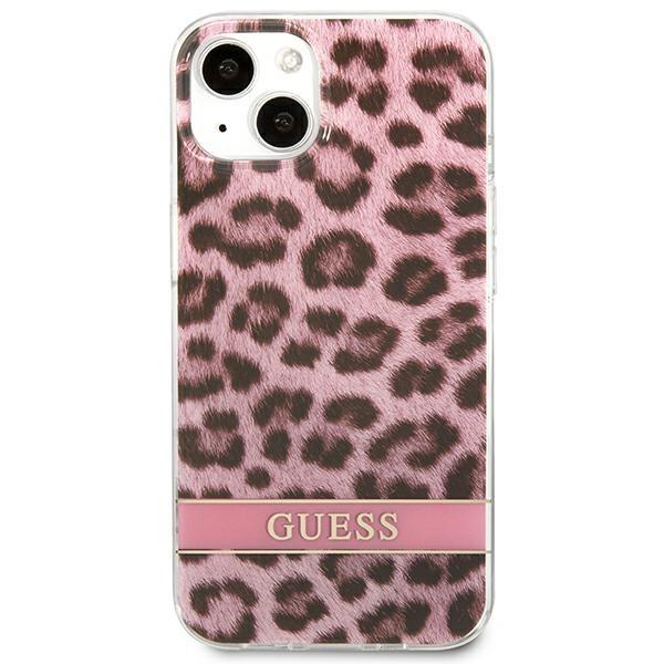 Guess GUHCP13SHSLEOP Pink Leopard iPhone 13 Mini Tok