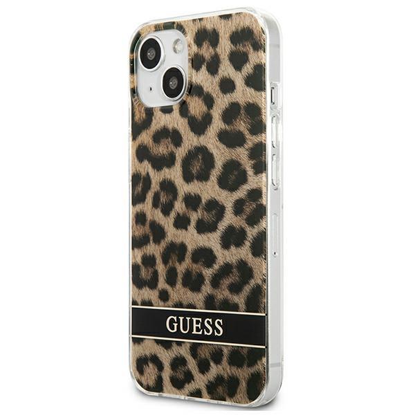 Guess GUHCP13SHSLEOW Brown Leopard iPhone 13 Mini Tok
