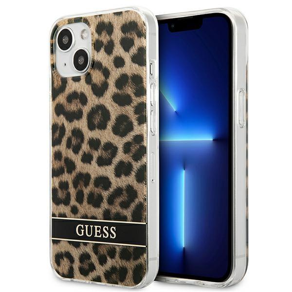 Guess GUHCP13SHSLEOW Brown Leopard iPhone 13 Mini Tok